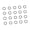 25mm, variant on 20pcs Light Weight Metal Flat Keyring Large Rings Split Keys Rings for keychains Car Organization Enduring