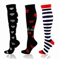 thumbnail image 1 of 3 Paires Nouvelles Chaussettes de Compression Hommes Femmes Bas Genou 20-30mmHg Œdème Diabète Varices Chaussettes de Compression Infirmière Course, 1 of 6