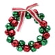 thumbnail image 1 of Guirnalda de campanas navideñas, adorno colgante de pared, corona artificial, decoración navideña Rojo y verde, 1 of 9