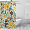 thumbnail image 2 of Coolnut Mushroom Flowers Shower Curtains Waterproof Fabric Shower Curtain Bathroom with Hooks Washable Bathroom Shower Curtains 60x72 Inch Home Decor, 2 of 6