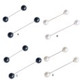 thumbnail image 4 of Linyer Brooches Simulated Pearl Pin Clips Double Head Non- for slip Scarf Jewelry Clothing Gift Shawl Lapel Dress Decorations Type 4, 4 of 7