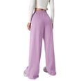 thumbnail image 3 of QASIEATN Wide Leg Sweatpants Women High Waisted Pants with Pockets Baggy Jogger Pants Trousers Sweatpants, 3 of 5