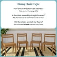 thumbnail image 5 of Now Furniture Dining Room Chairs Set of 4, Solid Wood Modern Kitchen Chair, 5 of 7