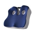 thumbnail image 3 of Cojín de espuma viscoelástica para asiento, cojín para silla, cojín para glúteos, cojín extraíble y cómodo para silla, cojín para coxis para estar Azul grisáceo, 3 of 8