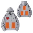 thumbnail image 2 of Dvprdro Jackets for Men Stitching Drawstring Hooded Slim Fashion Coat Outwear, 2 of 4