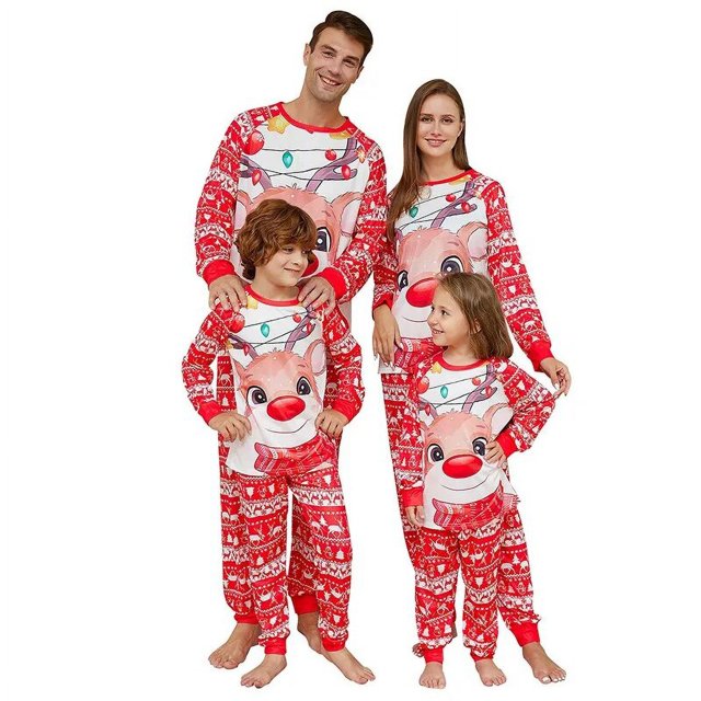 Conjuntos a juego para la familia, pijamas de Navidad para niños y adultos, pijamas iguales para toda la familia, 2 uds., ropa de dormir de Navidad, conjunto de ropa para bebé 2024