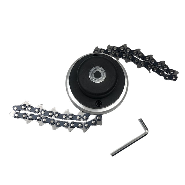 Universal Grass Trimmer Garden Sieto Cabeza Máquina Hardware Césped Cadena Cabeza Cabeza de Jardinería Equipo de jardinería Accesorios de herramientas de corte negro Speravity TO001198-01