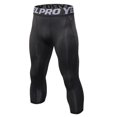 thumbnail image 1 of Men's 3/4 Leggings Fitness Compression Sports Tights Pants Jogging Trousers Running Quick Dry Sportswear, 1 of 2