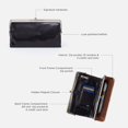 thumbnail image 4 of Cartera de Mano HOBO Lauren de Cuero Negra, 4 of 8