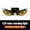 Yellow-Red-Yellow, variant on Car Rear Window Dynamic LED Display – Vampire Devil Eye Emoji Panel, Remote Controlled RGB Auto Decorative Light for Car Back Window & Truck Styling