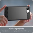 thumbnail image 5 of Havilah For iPhone 16e Brushed Texture Carbon Fiber TPU Phone Case For iPhone 16e Case Cover(Black), 5 of 5