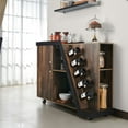 thumbnail image 2 of Furniture of America Ando Wood Buffet with Casters in Light Hickory Brown, 2 of 5