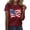 Wine, variant on Danhjin Womens Tops Button Up Tshirts Short Sleeve Summer V neck Casual Blouses Short Sleeve Casual Shirts