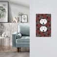 thumbnail image 5 of DouZhe 1-Gang Duplex Outlet Cover, Moroccan Decor Texture Decorative Wall Plates, 5 of 7