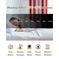 thumbnail image 5 of Red Pink Stripe Blackout Curtains 54 Inches Long for Bedroom, Geometric White Vertical Striped Thermal Insulated Room Darkening Black Out Window Curtain Panels Grommet Drapes for Living Room, 5 of 8