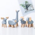thumbnail image 3 of Neinkie Simple Abstract Geometric Animal Sculpture Ornaments Modern Home Decorations Animal Statues Desktop 3D Abstract Animal Crafts, Geometric Surface Statues Gift Present, 3 of 6