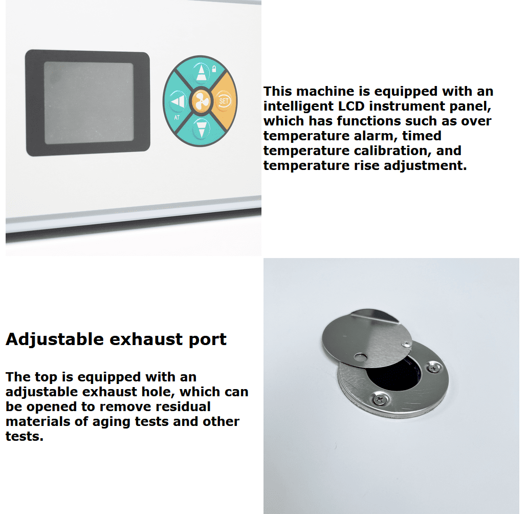 Digital Forced Air Convection Drying Oven Electric Heating Blast Drying Oven 220V 210L Inner Chamber