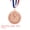 Bronze, variant on Uxcell Award Metals Winner Award Medals Prize with Neck Ribbons Red White Blue Bronze