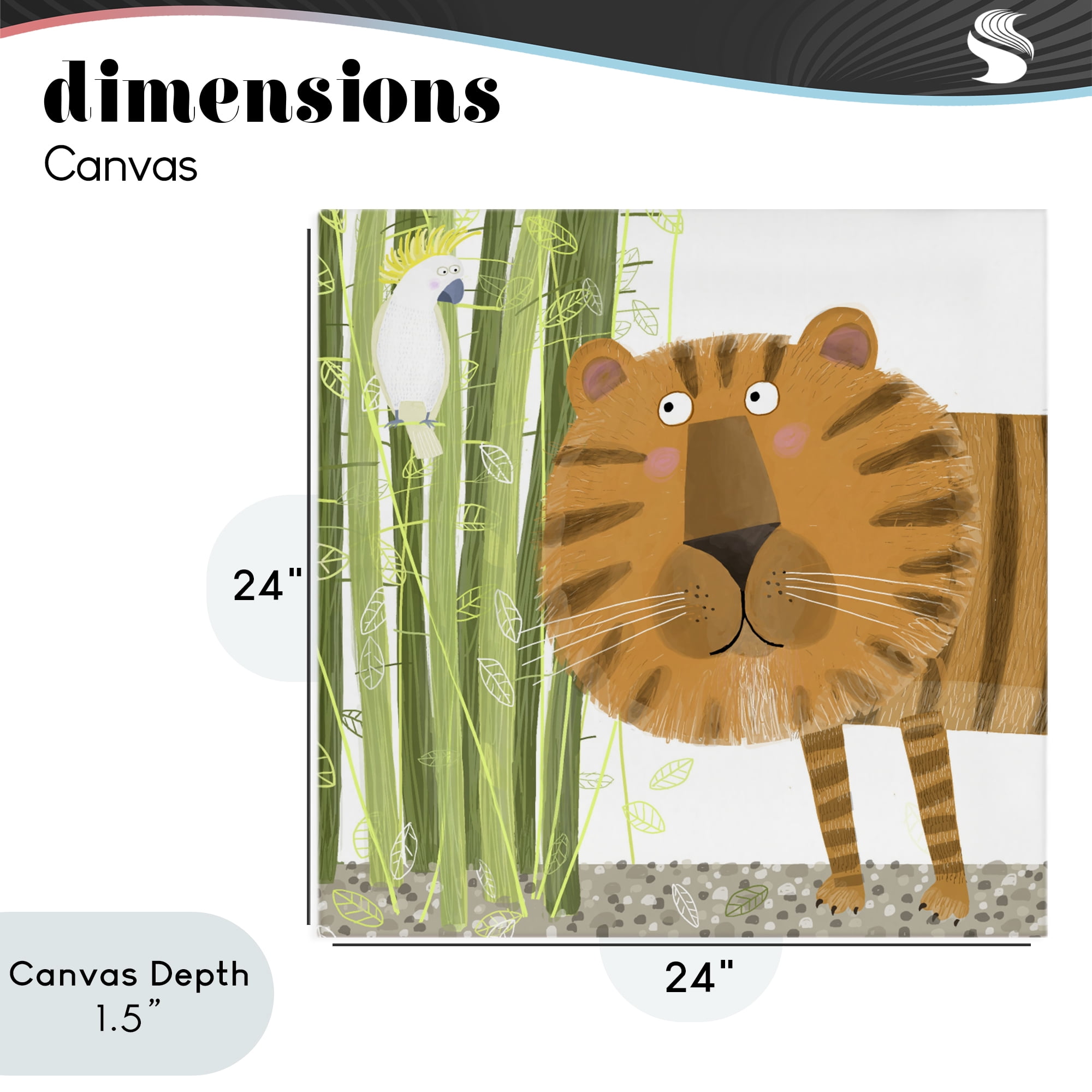 Stupell Industries Bamboo Trees & Tiger Canvas Wall Art, design by Carla Daly