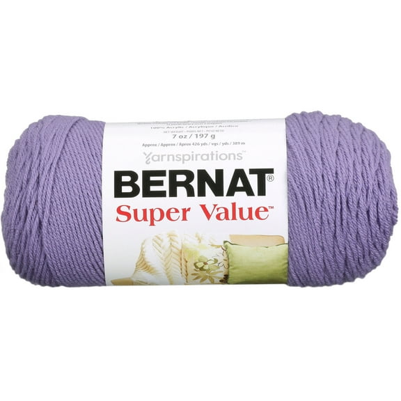 Bernat Super Value 4 Medium Acrylic Yarn, Aqua 7oz/197g, 426 Yards