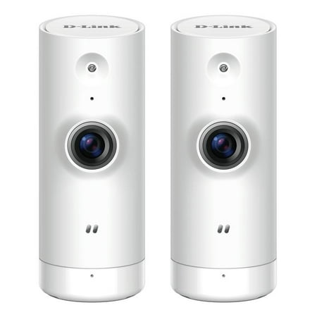 D-Link Mini HD Wi-Fi Camera 2-Pack, 4x Zoom, Night Vision, Works with Google (Best D Link Camera)