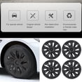 thumbnail image 3 of 4 Pcs Wheel Hub , Wheel Hub Full Rim Cover Clip On Hub  Replacement For  Model 3 2017 To 2023, 3 of 8