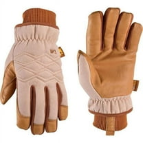 Wells Lamont 7039681 HydraHyde Womens Indoor & Outdoor Canvas Work Gloves, Brown - Large - 1 Pair