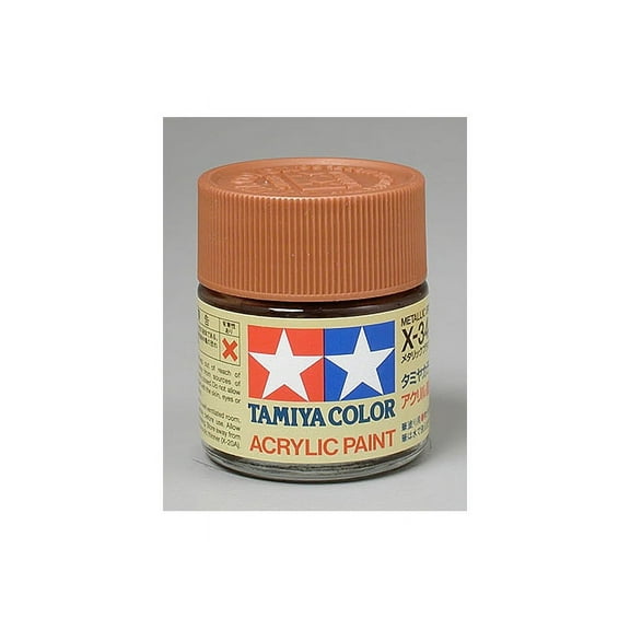 Tamiya 81034 Acrylic X34 Metallic Brown 3/4 oz TAM81034