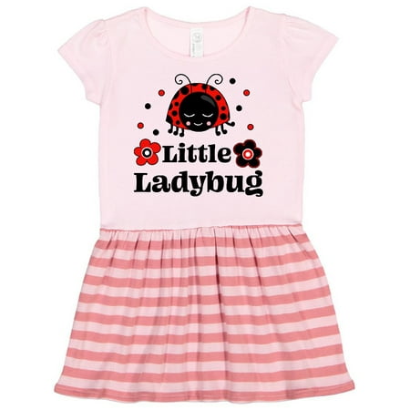 

Inktastic Little Ladybug with Flowers Gift Toddler Girl Dress
