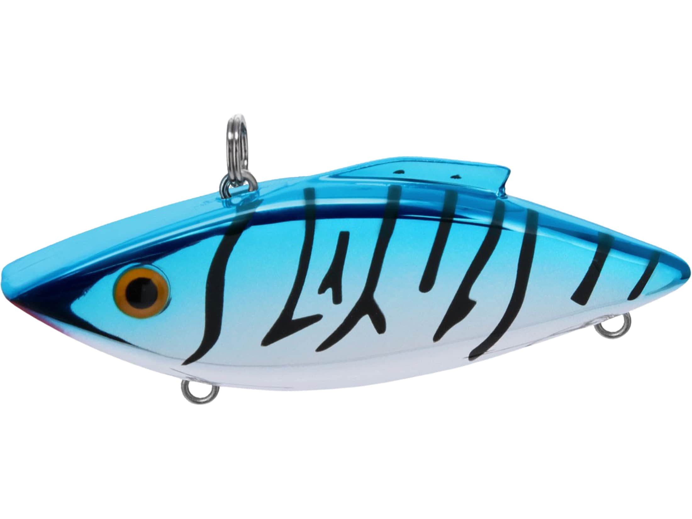 (2 pack) Lewis Rat-L-Trap 1/2 oz. Chrome/Blue/Black Stripes RT-W1