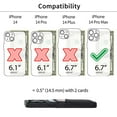 thumbnail image 2 of Dockem Card Case for iPhone 14 Pro Max with Built-in Metal Plate for Magnetic Mounting & 2 Pockets: Luxe M2 (Black), 2 of 10