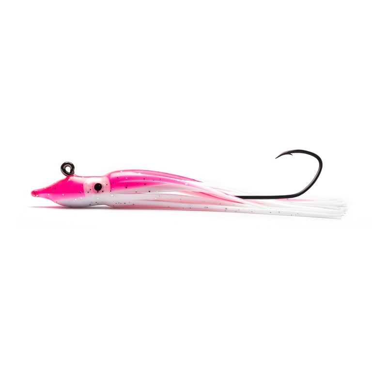 Mustad Addicted Setback Hootchie Pink White Squid Jig 1oz