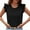 Black, variant on AherBiu Summer Tank Tops for Women Bow-Tie Hollow Back Ruffle Shoulder Lightweight Sleeveless Dressy Casual Shirts Blouse