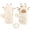 White, variant on Daznico Cute Bear Plush Mittens Soft Lined Windproof Warm Winter Gloves with Detachable Neck Strap for Students Cycling and Daily Cold Weather Outdoor Wear