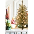 thumbnail image 5 of Perfect Holiday 2 Ft Pre-Lit Tabletop Champagne Color Christmas Tree, for Indoor, 5 of 6