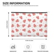 thumbnail image 3 of Kdxio Hand Drawn Strawberry Makeup Bag Toiletry Bag Canvas Makeup Bags Zipper Cosmetic Pouch Travel Cosmetic Pouch for Women Gifts, 3 of 7