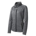 thumbnail image 5 of Port Authority Ladies Digi Stripe Fleece Jacket-S (Black), 5 of 6