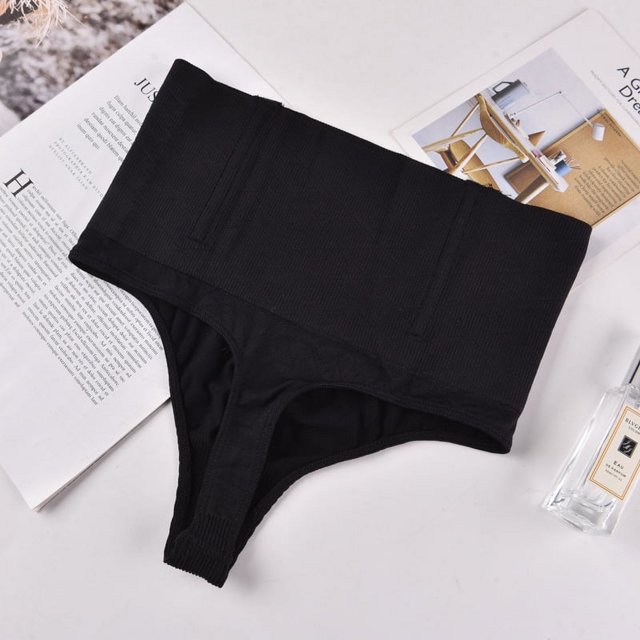 Pantalones abdominales de cintura media con pantalones moldeadores de huesos, ropa interior sexy con forma de T y triángulo para mujer