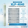 thumbnail image 2 of Max Water XLP-4040 2400 GPD Commercial Extreme Low Pressure RO Membrane Element, 2 of 5
