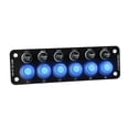thumbnail image 1 of Multi Port Sockets 6 Position Switches Car Accessories On/Off 12V Toggle Switch, 1 of 3