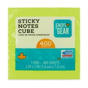 Pen+Gear Sticky Notes Cube, Multicolor, 3 x 3, 400 Sheets