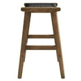 thumbnail image 4 of Modway Saoirse 26" Fabric & Wood Counter Stool in Black and Walnut (Set of 2), 4 of 10