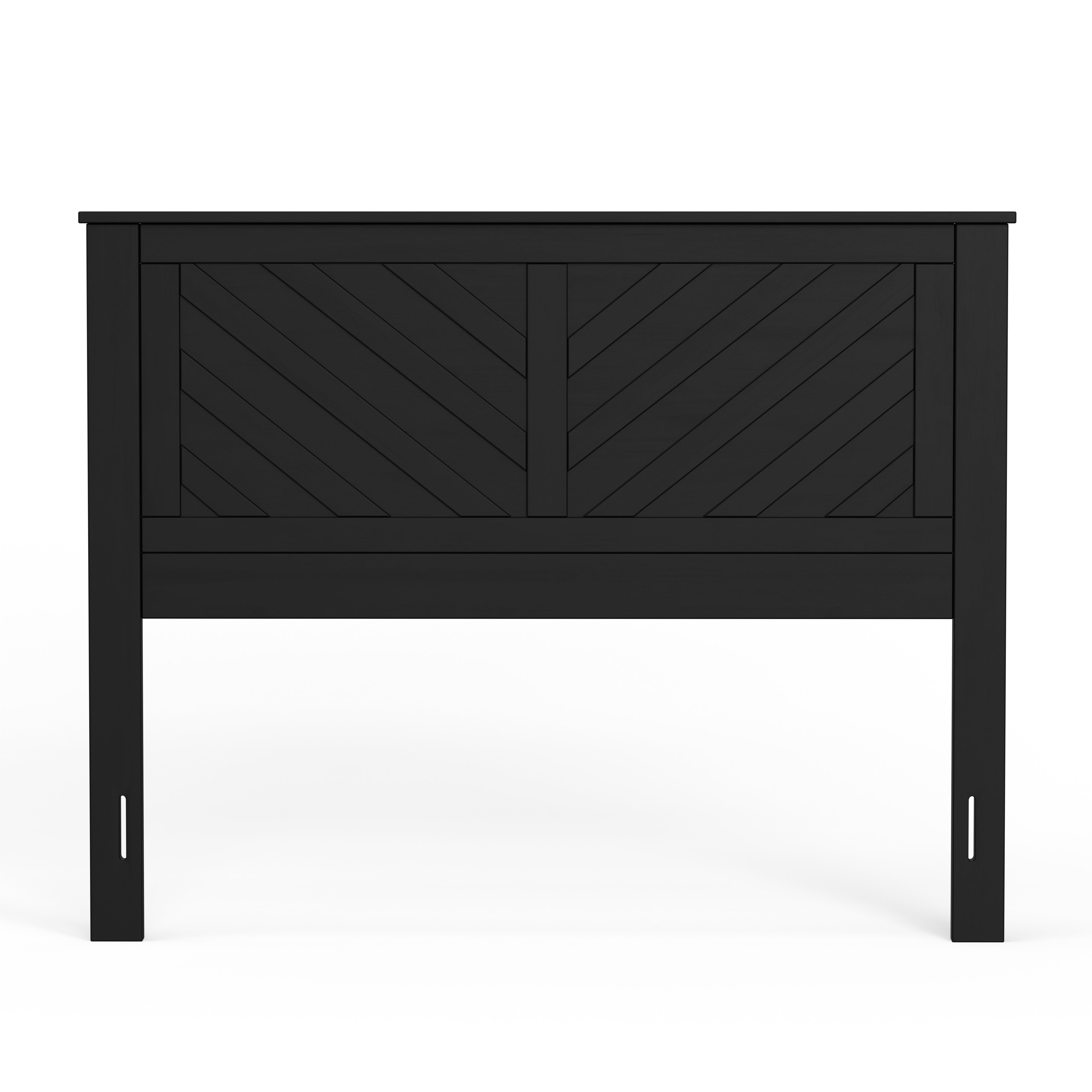 LaFerme Wood Panel Headboard in Black -  Full Size