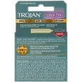 thumbnail image 2 of Trojan Condom Sensitivity Ultra Thin Spermicidal, 3 Count, 2 of 11