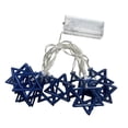 thumbnail image 1 of Lámpara de cadena de estrellas de hadas, luces decorativas, decoración impermeable, lámpara de cadena de estrellas de 9.8 pies para Pésaj y Hanukkah azul, 1 of 8