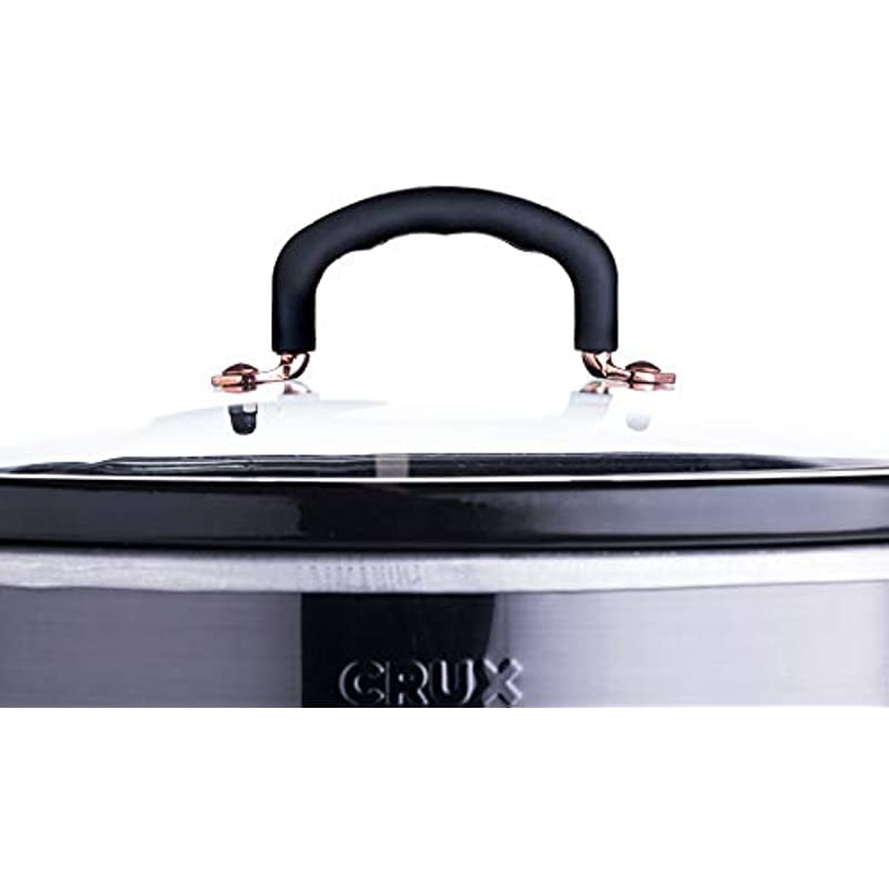 Buy CRUX 6Quart Programmable Digital Slow Cooker with 20 Hour Digital