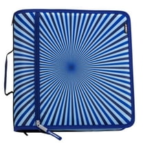 Case-it 3"  Mighty Zip Tab Zipper Binder in Hypnotic Blue