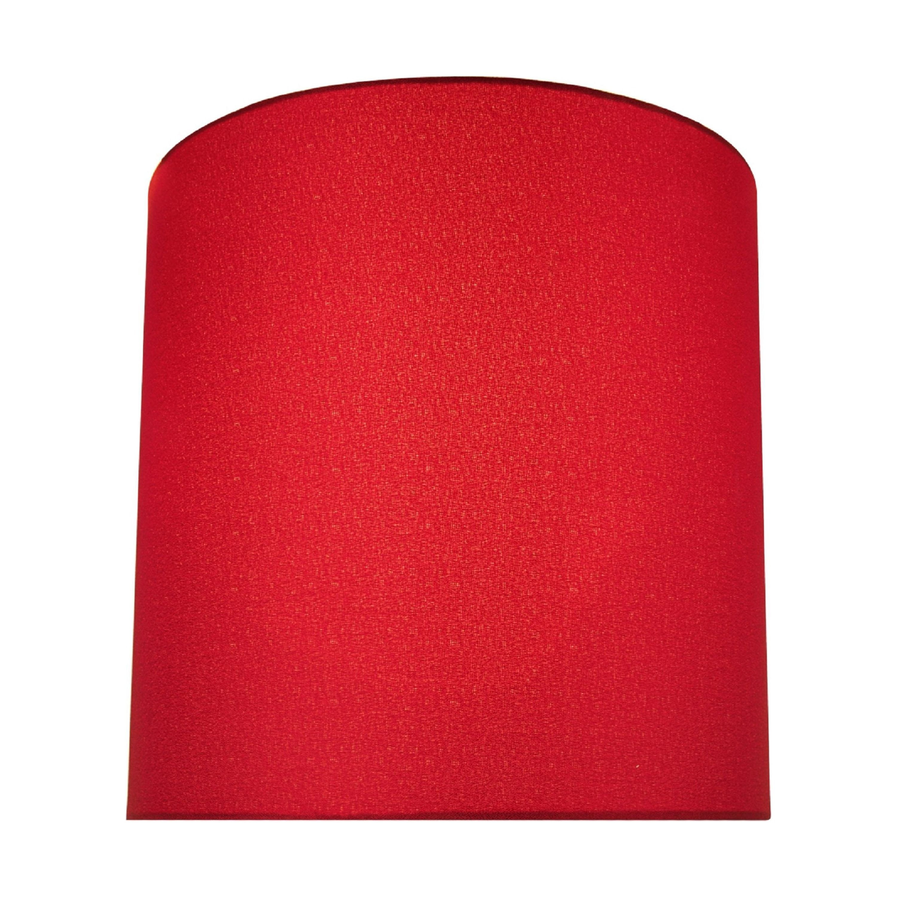 Aspen Creative 58401 Transitional Drum (Cylinder) Shape UNO Construction Lamp Shade in Blood Red, 10" Wide (10" x 10" x 10")