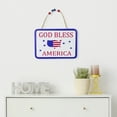 thumbnail image 2 of Northlight Patriotic "God Bless America" Metal Wall Sign - 8.75", 2 of 5