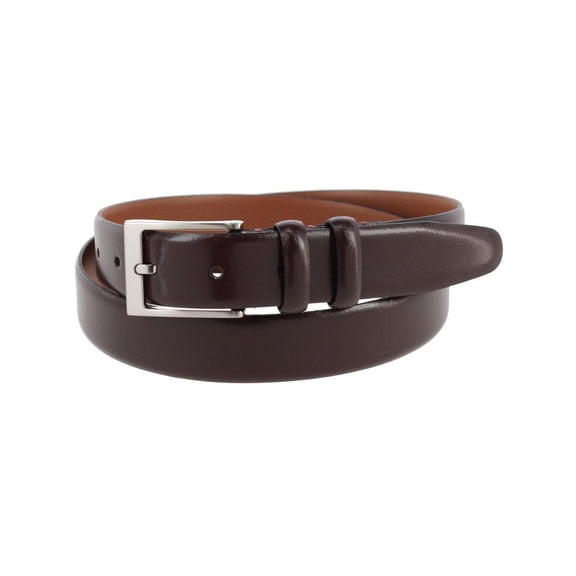BOCONI  Smooth Italian Leather Double Loop Belt (Men)
